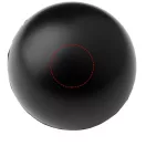 Jucarie antistres Minge simpla, Everestus, ASJ052, poliuretan, negru