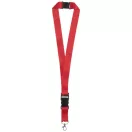 Lanyard cu catarama detasabila, 48x2.5 cm, Everestus, 20SEP1515, Poliester, Rosu