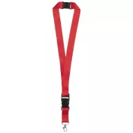   Lanyard cu catarama detasabila, 48x2.5 cm, Everestus, 20SEP1515, Poliester, Rosu