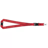   Lanyard cu catarama detasabila, 48x2.5 cm, Everestus, 20SEP1515, Poliester, Rosu