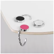 Atlantis foldable bag hanger hook, Zinc alloy, White