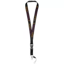 Lanyard cu catarama detasabila, 2x55 cm, Everestus, 20SEP1502, Poliester, Negru