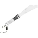 Lanyard cu catarama detasabila, 2x55 cm, Everestus, 20SEP1503, Poliester, Alb
