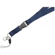   Lanyard cu catarama detasabila, 2x55 cm, Everestus, 20SEP1498, Poliester, Albastru