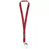   Lanyard cu catarama detasabila, 2x55 cm, Everestus, 20SEP1501, Poliester, Rosu