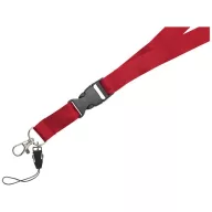   Lanyard cu catarama detasabila, 2x55 cm, Everestus, 20SEP1501, Poliester, Rosu