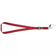   Lanyard cu catarama detasabila, 2x55 cm, Everestus, 20SEP1501, Poliester, Rosu