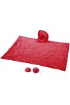 Xina rain foldable poncho with keychain, PS and PE plastic, Red Xina rain foldable poncho with keychain, PS and PE plastic, Red