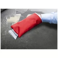 Colt ice scraper with glove, Polyester and plastic, Red