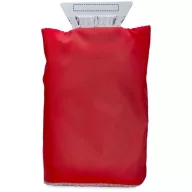 Colt ice scraper with glove, Polyester and plastic, Red