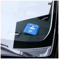 Spot 5-in-1 parking disc, PS plastic, Blue
