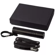   Set unealta multifunctionala si lanterna led, Everestus, ST, aluminiu, negru