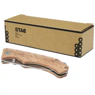 Briceag, Stac, 22FEB1401, 14x3.5x4 cm, Otel, Lemn, Natur