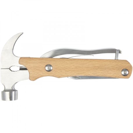 Ciocan multifunctional, Stac by AleXer, 22FEB1400, 20.5x3.5x10 cm, Otel, Lemn, Natur