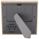Rama foto cu statie meteo, 2401E14957, Everestus, 18.5x2.5x18.6 cm, Bambus, ABS, Natur