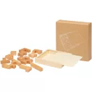 Puzzle din lemn, 2401E14551, Everestus, 11.6x2.1x11.6 cm, Natur