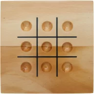   Joc X si 0, 2401E15009, Everestus, 11.9x4x11.9 cm, Lemn, Natur