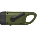 Lanterna solara cu dinam, 2401E14691, Stac, 12.4x3.2x4.5 cm, ABS, Verde army