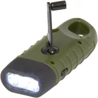   Lanterna solara cu dinam, 2401E14691, Stac, 12.4x3.2x4.5 cm, ABS, Verde army