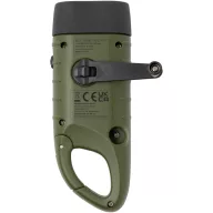   Lanterna solara cu dinam, 2401E14691, Stac, 12.4x3.2x4.5 cm, ABS, Verde army