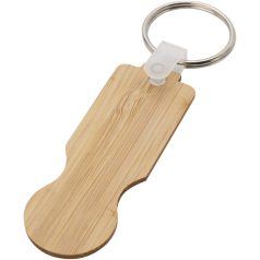   Breloc cu fisa, 2502E15179, Everestus, 6.5 x 2.23 x 2.3 cm, Bambus, Natur