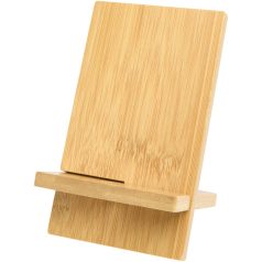   Suport de telefon pentru birou, 2502E15765, Everestus, 14 x 0.7 x 8 cm, Bambus, Maro Wood