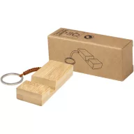   Suport de telefon pentru birou, 2502E15761, Everestus, 8 x 1.5 x 2 cm, Bambus, Maro Wood