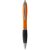 Nash ballpoint pen with coloured barrel and black grip, AS plastic, Orange, solid black