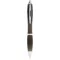 Nash ballpoint pen with coloured barrel and black grip, AS plastic, solid black