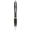 Nash ballpoint pen with coloured barrel and black grip, AS plastic, solid black
