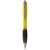 Nash ballpoint pen with coloured barrel and black grip, AS plastic, Yellow, solid black
