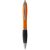 Nash ballpoint pen with coloured barrel and black grip, AS plastic, Orange, solid black