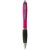 Nash ballpoint pen with coloured barrel and black grip, AS plastic, Pink, solid black