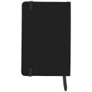 Classic A6 hard cover pocket notebook, Cardboard covered with leatherette paper, solid black