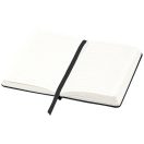 Classic A6 hard cover pocket notebook, Cardboard covered with leatherette paper, solid black