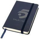 Classic A6 hard cover pocket notebook, Cardboard covered with leatherette paper, Navy