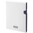 Classic A6 hard cover pocket notebook, Cardboard covered with leatherette paper, Navy