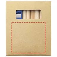 Streaks 8-piece colouring set, Cardboard, Brown