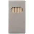Ayola 6-piece coloured pencil set, Cardboard, Brown