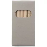 Ayola 6-piece coloured pencil set, Cardboard, Brown