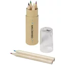 Kram 7-piece coloured pencil set, Cardboard, transparent clear