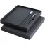 Agenda cu pix inclus, Luxe, 2601E12957, A5, Dictando, coperta cu elastic, 22.5x19.2 cm, Hartie, Negru