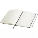 Agenda cu pix inclus, Luxe, 2601E12957, A5, Dictando, coperta cu elastic, 22.5x19.2 cm, Hartie, Negru