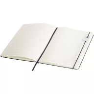   Agenda cu pix inclus, Luxe, 2601E12957, A5, Dictando, coperta cu elastic, 22.5x19.2 cm, Hartie, Negru