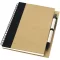 Priestly recycled notebook with pen, Recycled paper, Natural, solid black