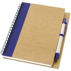   Priestly recycled notebook with pen, Recycled paper, Natural, Navy
