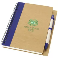   Priestly recycled notebook with pen, Recycled paper, Natural, Navy