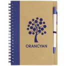 Priestly recycled notebook with pen, Recycled paper, Natural, Navy