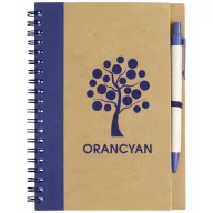   Priestly recycled notebook with pen, Recycled paper, Natural, Navy