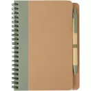 Agenda cu pix inclus, A5, Dictando, 2410E24428, Everestus, 18 x 1 x 14 cm, Hartie, Verde heather